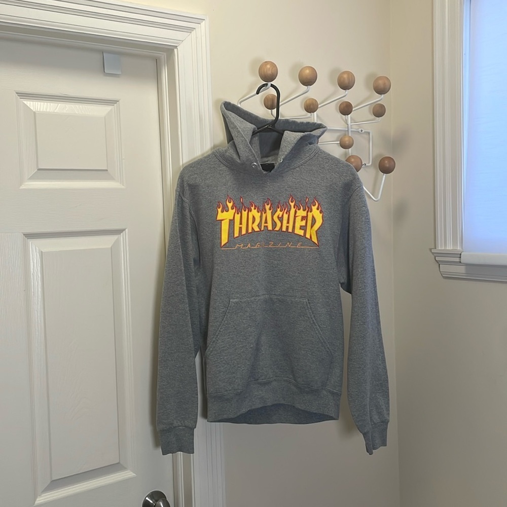 Thrasher - Classic Pullover Hoodie - Grey - Small